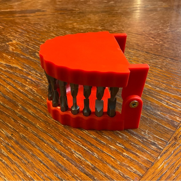 🦷Denture Drill Bit Funny Holder For 1/4” Hex Bits! 💋🤡😂 - Picture 13 of 15